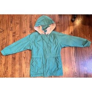 1996 London Fog Parka Jacket w/Removable Hood & 3M Thinsulate Liner